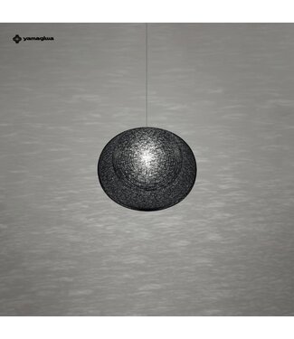YAMAGIWA MAYUHANA MA BLACK OVAL PENDANT 470