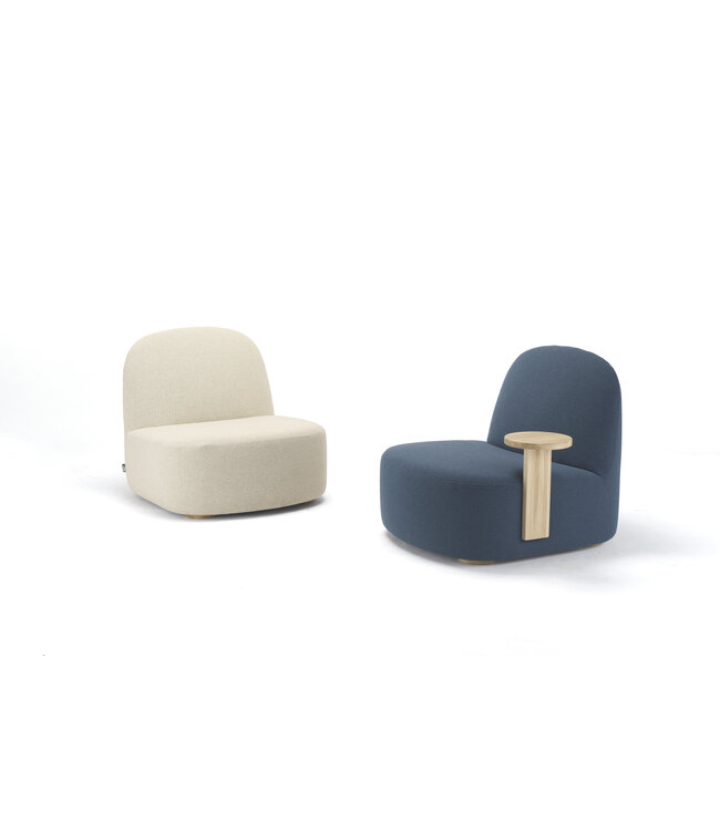 POLAR LOUNGE CHAIR L WITH SIDE TABLE LEFT
