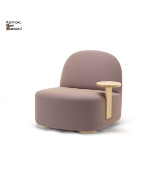 KARIMOKU NEW STANDARD POLAR LOUNGE CHAIR L WITH SIDE TABLE LEFT