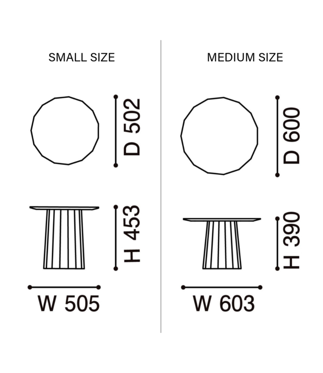 COLOUR WOOD PLAIN COFFEE TABLE