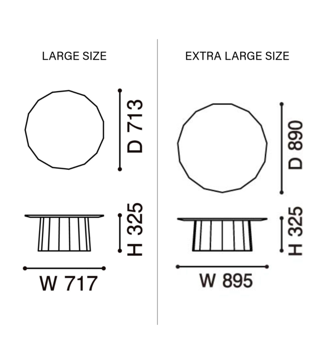 COLOUR WOOD PLAIN COFFEE TABLE
