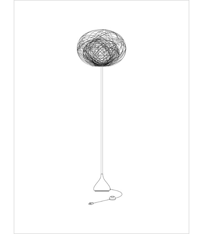 MAYUHANA WHITE FLOOR LAMP