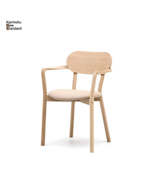KARIMOKU NEW STANDARD CASTOR ARMCHAIR PLUS PAD