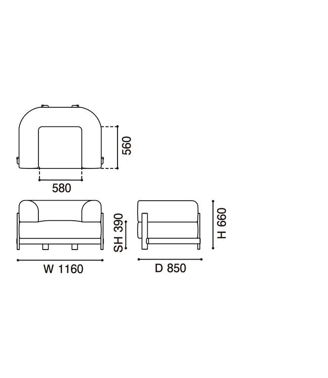 ELEPHANT SOFA 1-SEATER