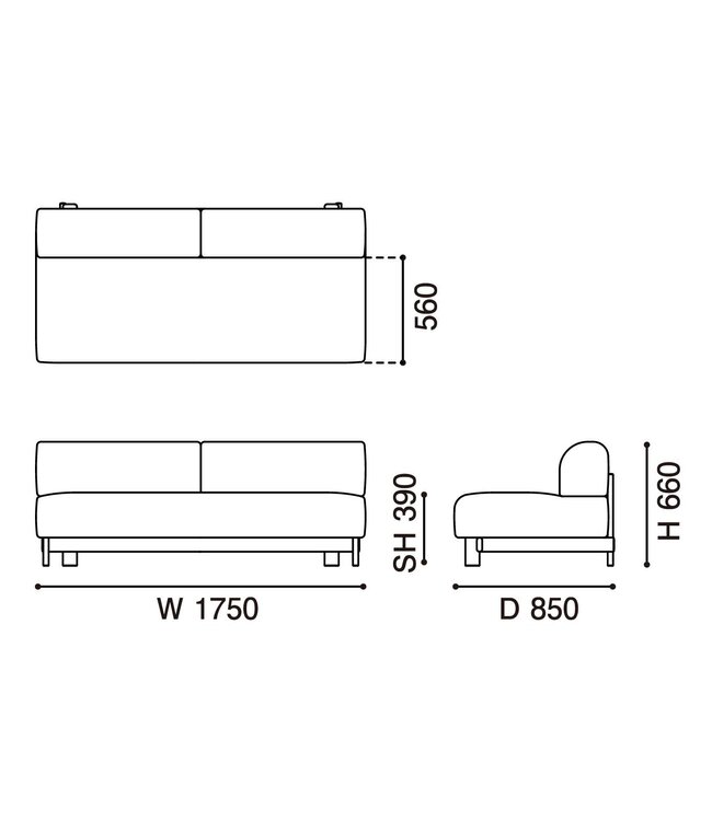 ELEPHANT 3-SEATER BENCH