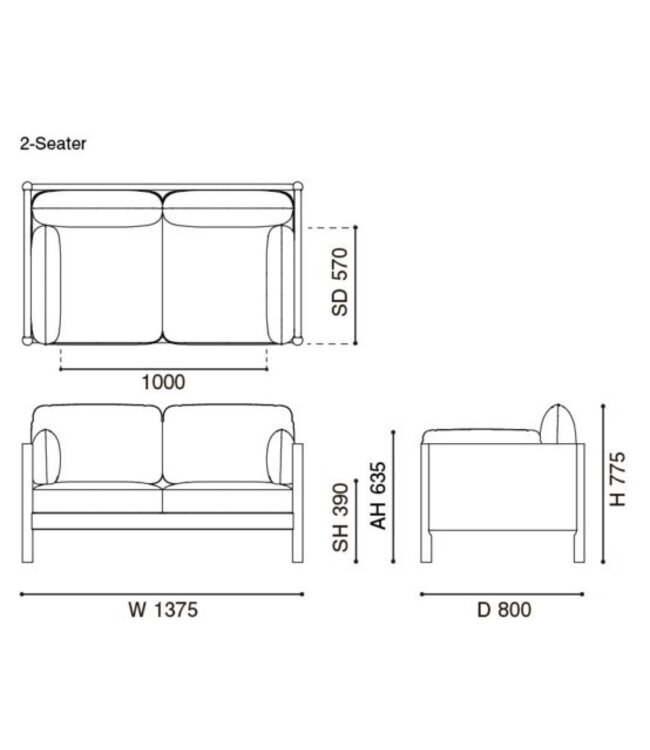 CASTOR LOBBY SOFA PLUS 2-SEATER