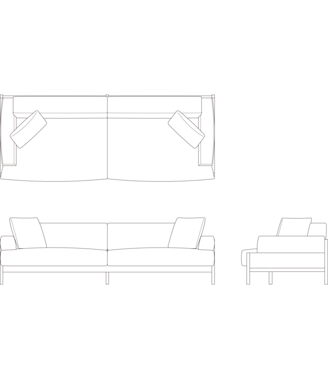 A-S01 2.5 SEATER SOFA