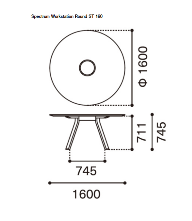 SPECTRUM WORKSTATION ROUND ST