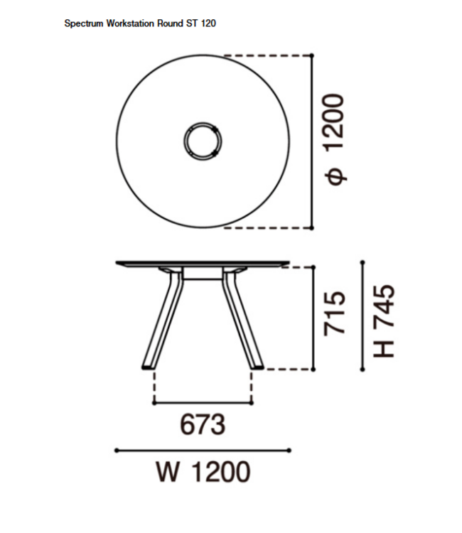 SPECTRUM WORKSTATION ROUND ST