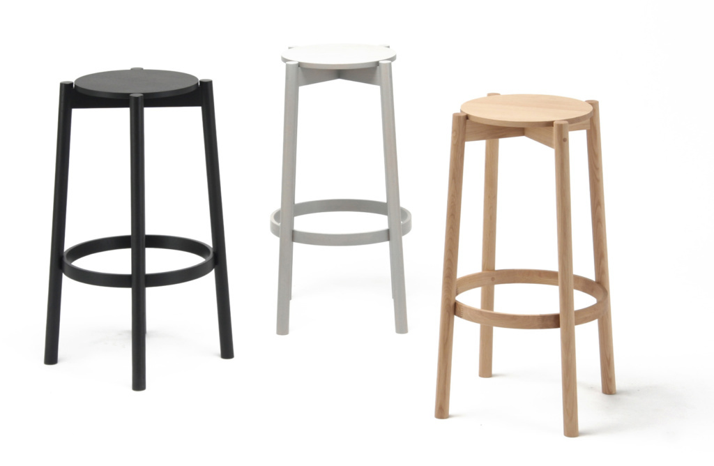 Castor Stool by Karimoku New Standard | Premium Japanese Oak Bar Stool ...