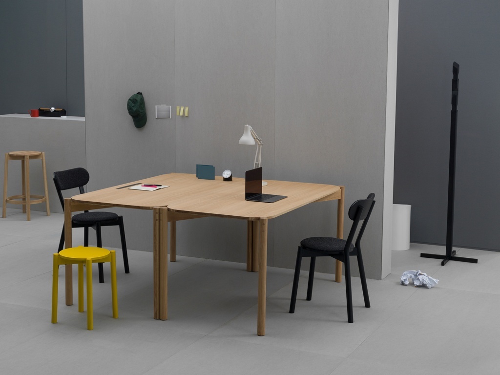 Castor Stool by Karimoku New Standard | Premium Japanese Oak Bar Stool ...
