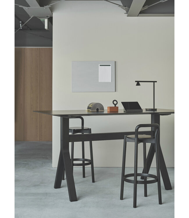 CASTOR BARSTOOL WITH BACKREST HIGH