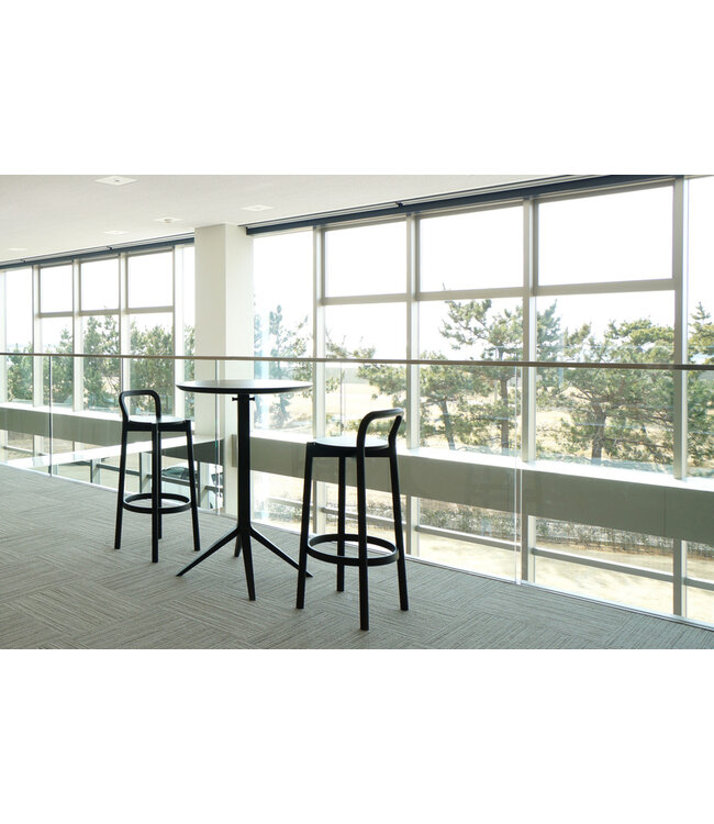 CASTOR COUNTERSTOOL WITH BACKREST