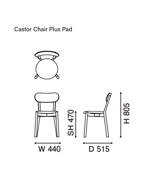 CASTOR CHAIR PLUS PAD
