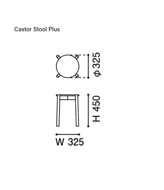 CASTOR STOOL PLUS