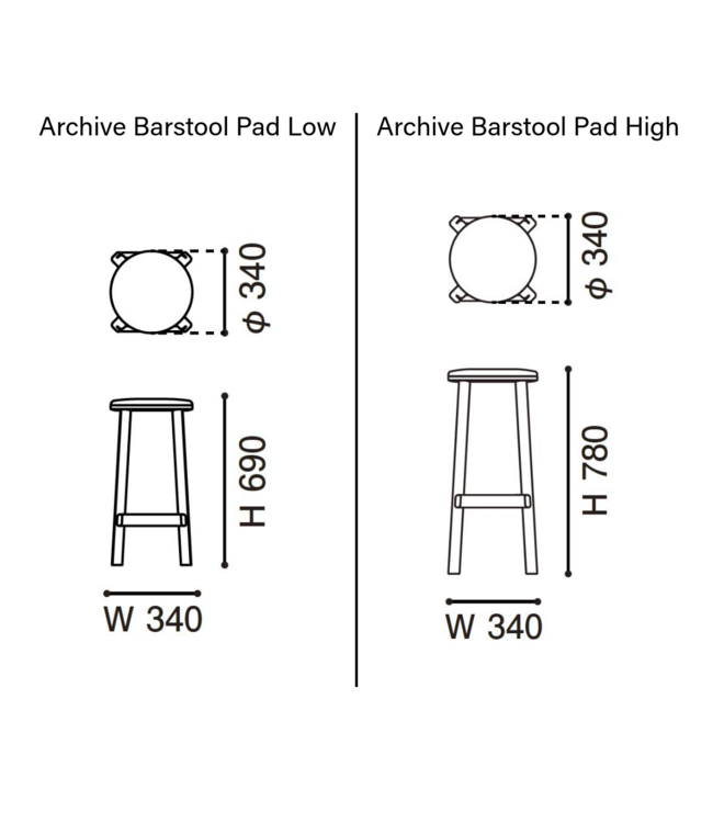 ARCHIVE BARSTOOL PAD