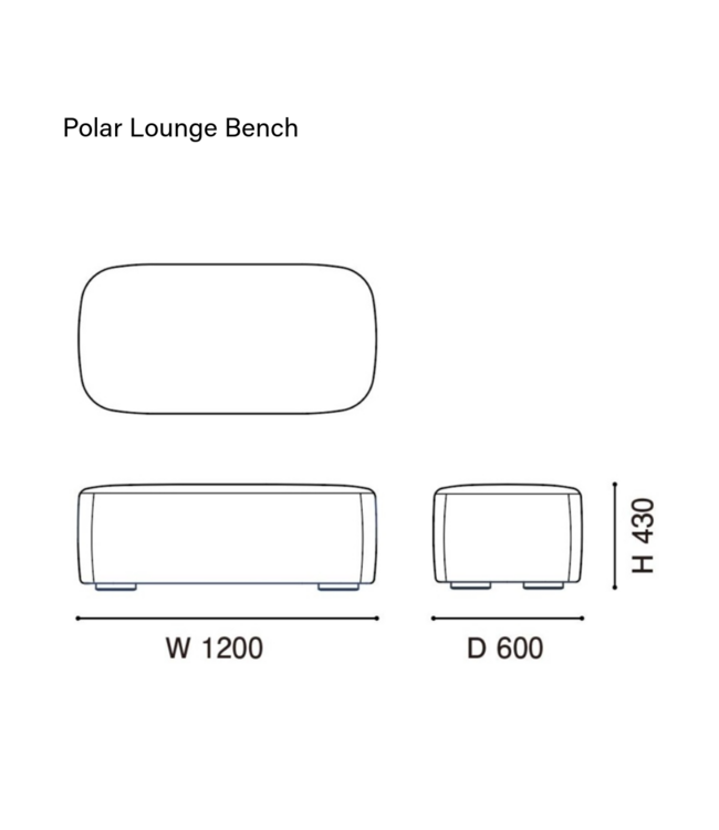 POLAR LOUNGE BENCH