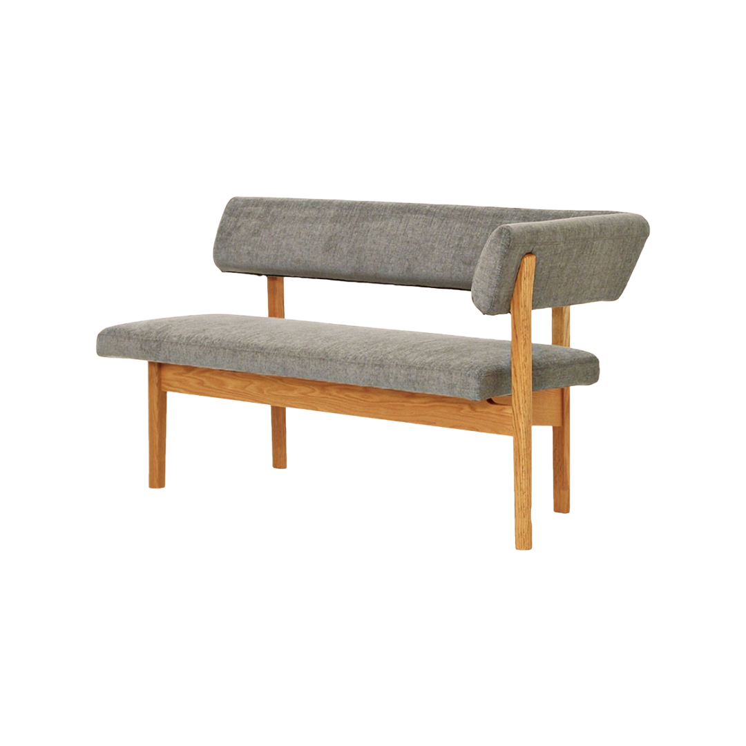 Takayama Dining Bench Corner – Japanese Upholstered Dining Bench