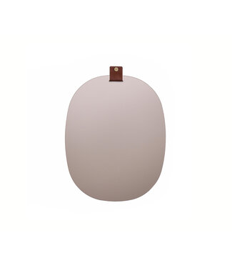 BELTY MIRROR - SM 64 X 88CM COGNAC LEATHER SILVER MIRROR