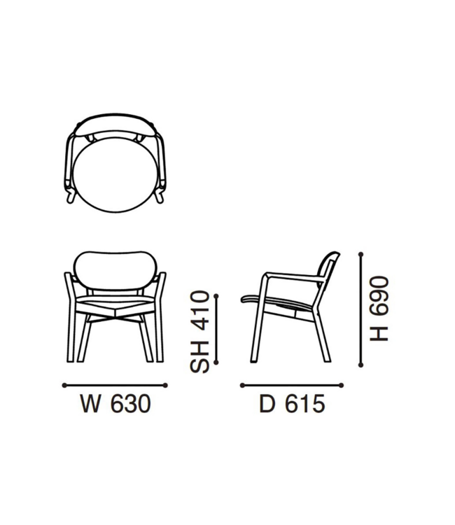 CASTOR LOW CHAIR PAD