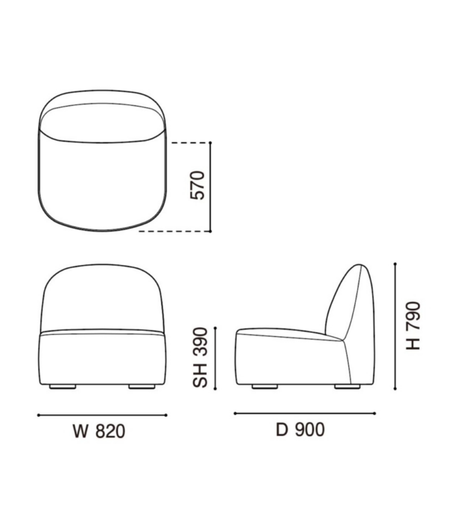 POLAR LOUNGE CHAIR L