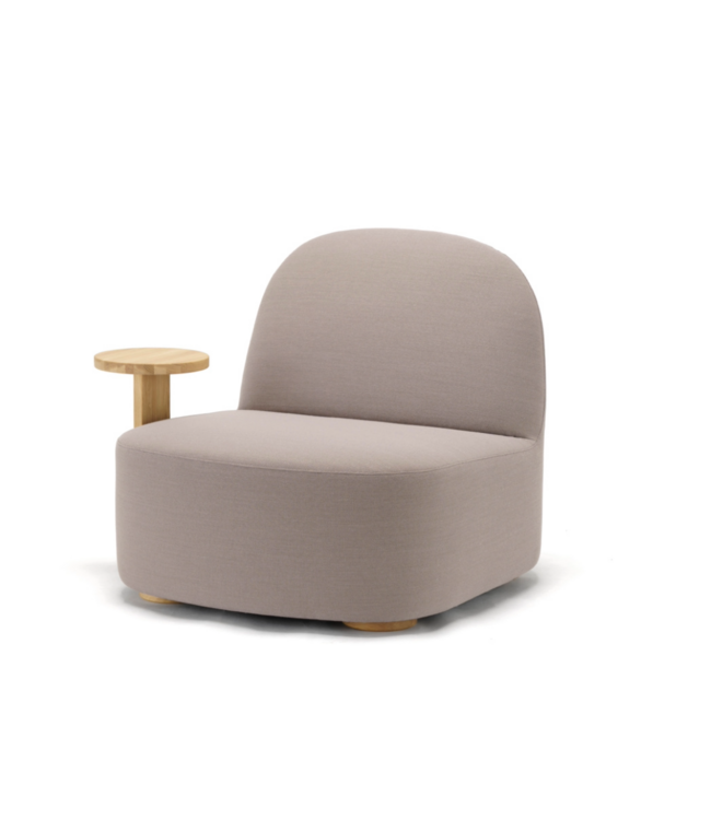 POLAR LOUNGE CHAIR L WITH SIDE TABLE RIGHT