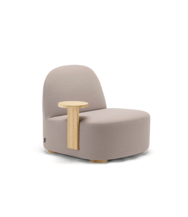 POLAR LOUNGE CHAIR L WITH SIDE TABLE RIGHT