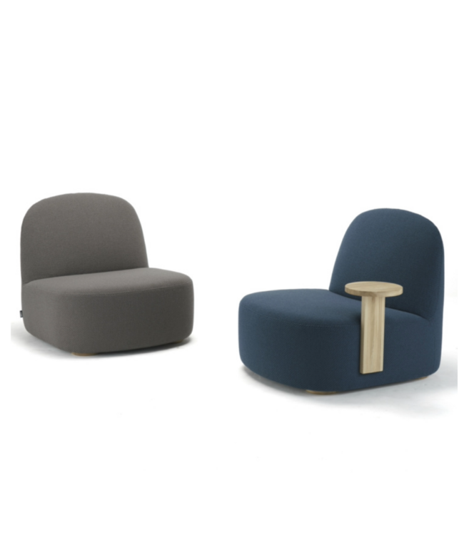 POLAR LOUNGE CHAIR L WITH SIDE TABLE RIGHT