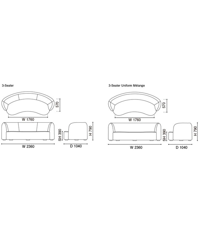 POLAR SOFA 3-SEATER