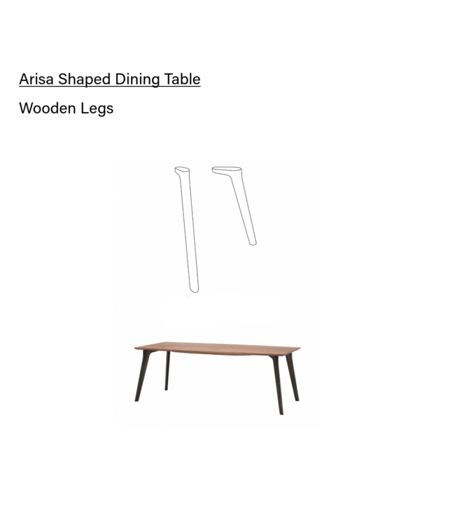 ARISA SHAPED DINING TABLE