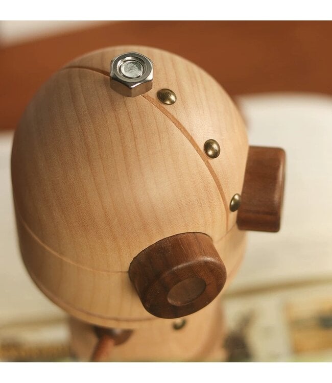 Neo and Luna Wooden Robot