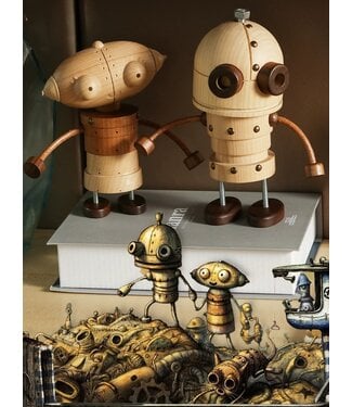 Westhill Neo and Luna Wooden Robot