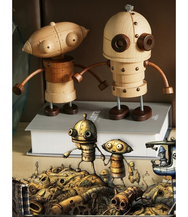 Westhill Neo and Luna Wooden Robot