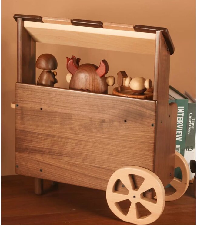 Little Shop Shelf Wooden Display Cart