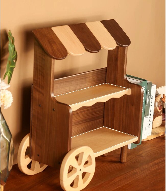 Little Shop Shelf Wooden Display Cart