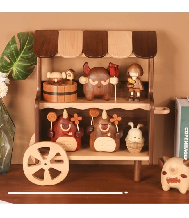Little Shop Shelf Wooden Display Cart