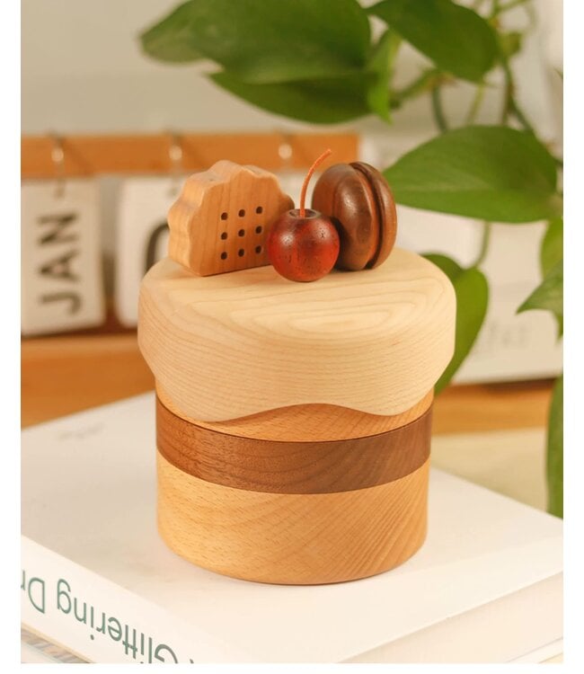 Milky Brownie Wooden Jewelry Box