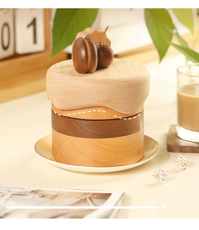 Milky Brownie Wooden Jewelry Box