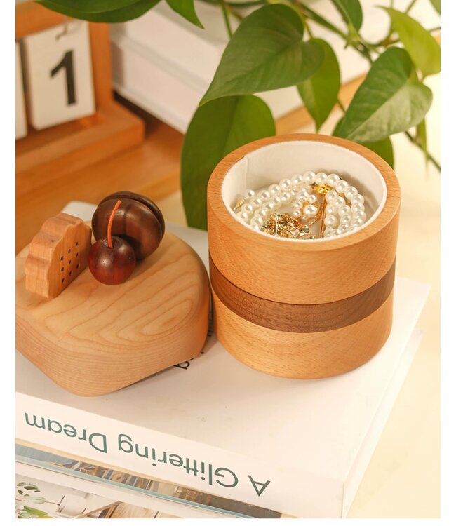 Milky Brownie Wooden Jewelry Box