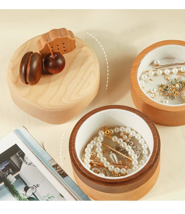 Milky Brownie Wooden Jewelry Box