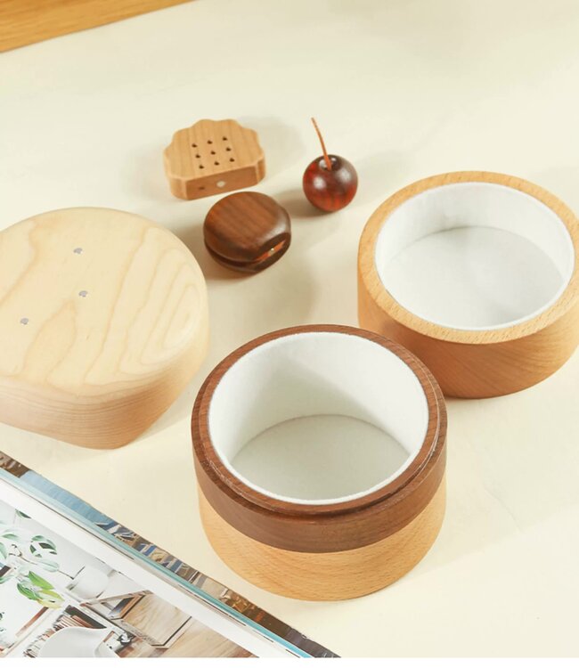 Milky Brownie Wooden Jewelry Box