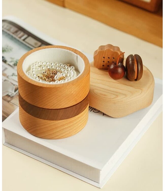 Milky Brownie Wooden Jewelry Box