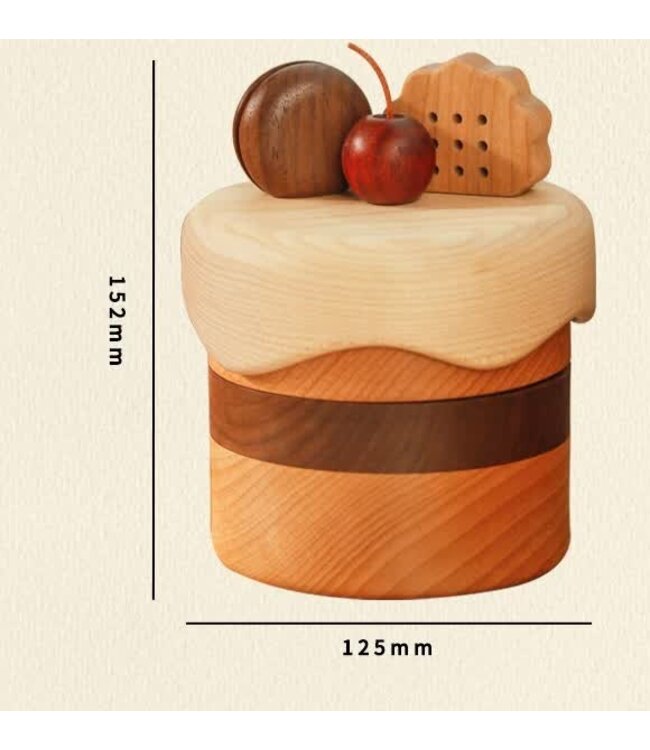 Milky Brownie Wooden Jewelry Box
