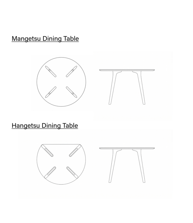 MANGETSU DINING TABLE