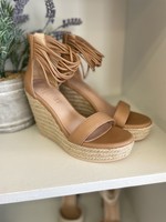 Rosalie Strappy Wedge | Tan