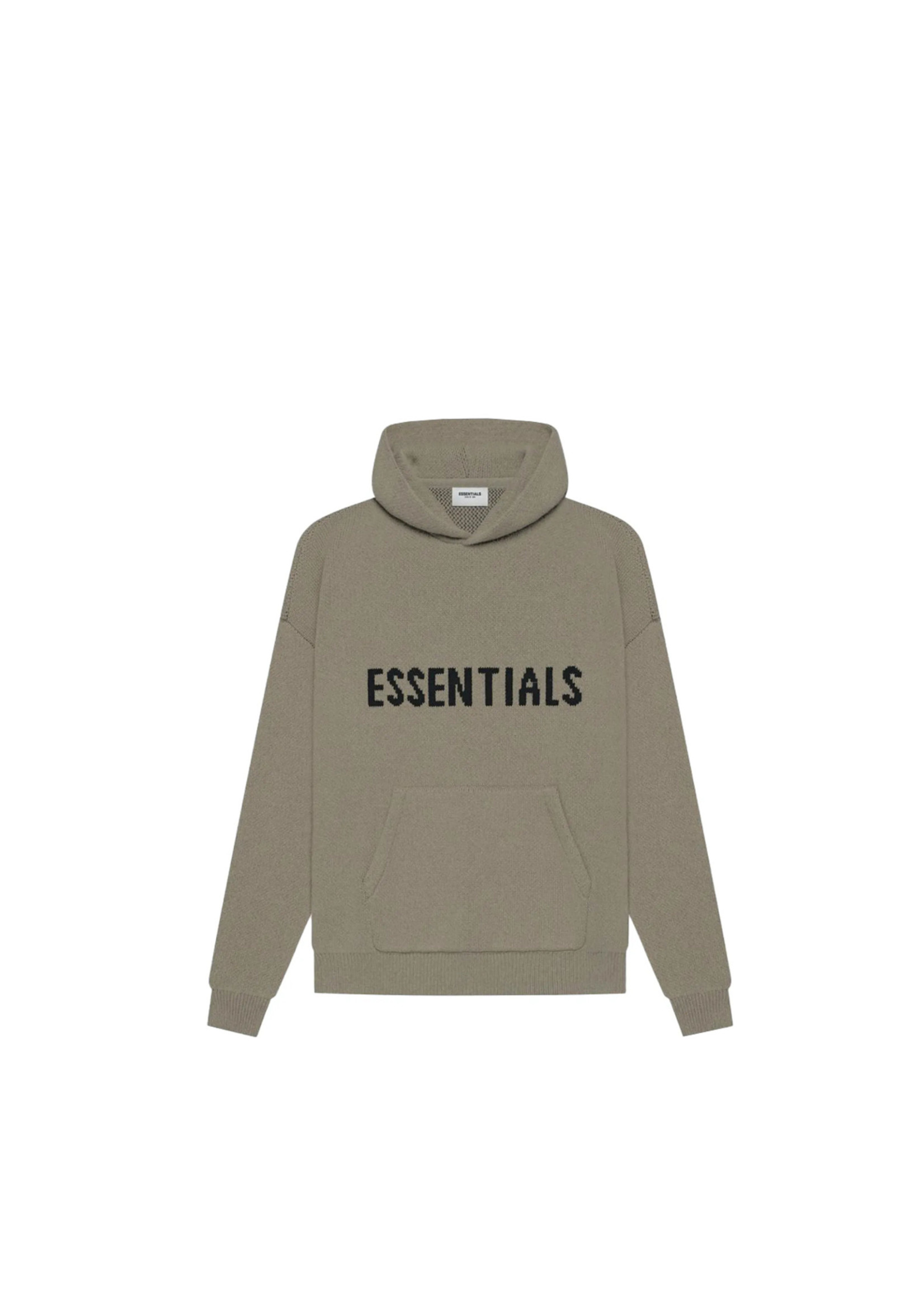Fear Of God Fear Of God Essential "Taupe" Knit Hoodie (XL)