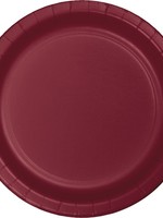 BURGANDY DESSERT PLATE24ct