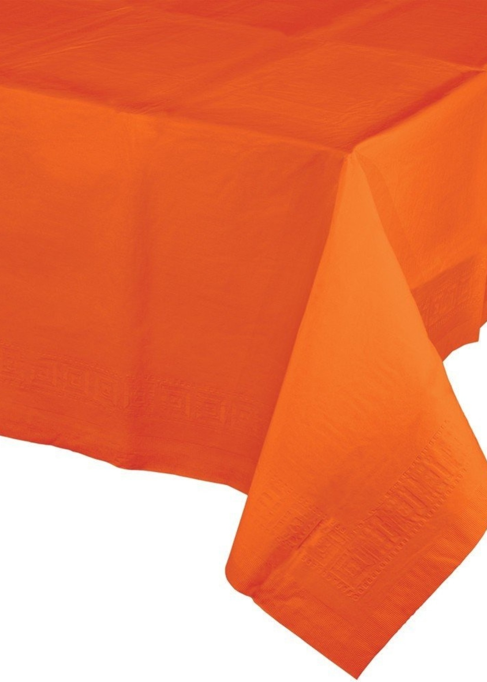 SUNKISSED ORANGE PLASTICTABLE COVER