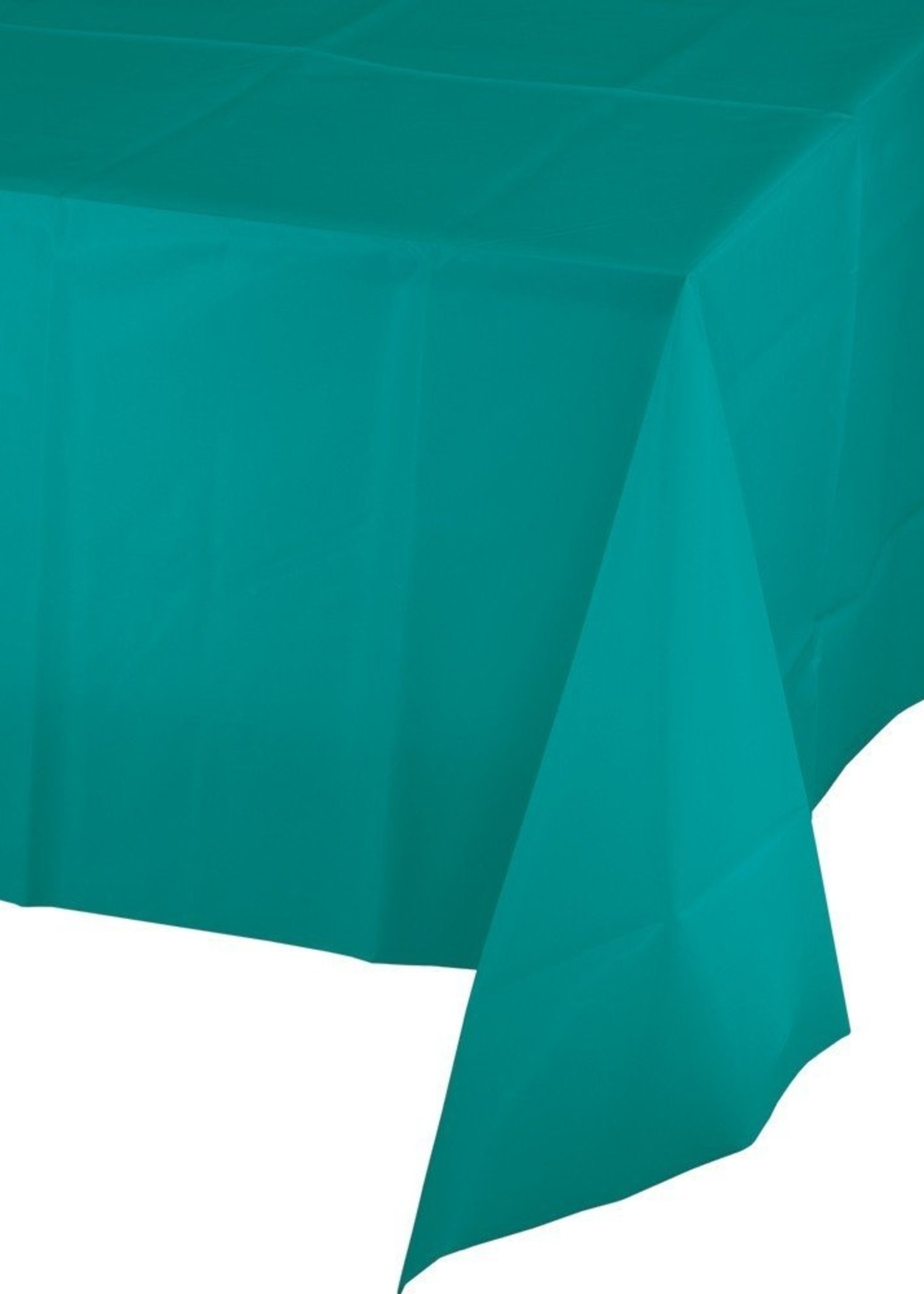 TROPICAL TEAL PLASTICTABLE COVER