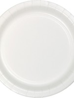 WHITE LUNCHEON  PLATE
